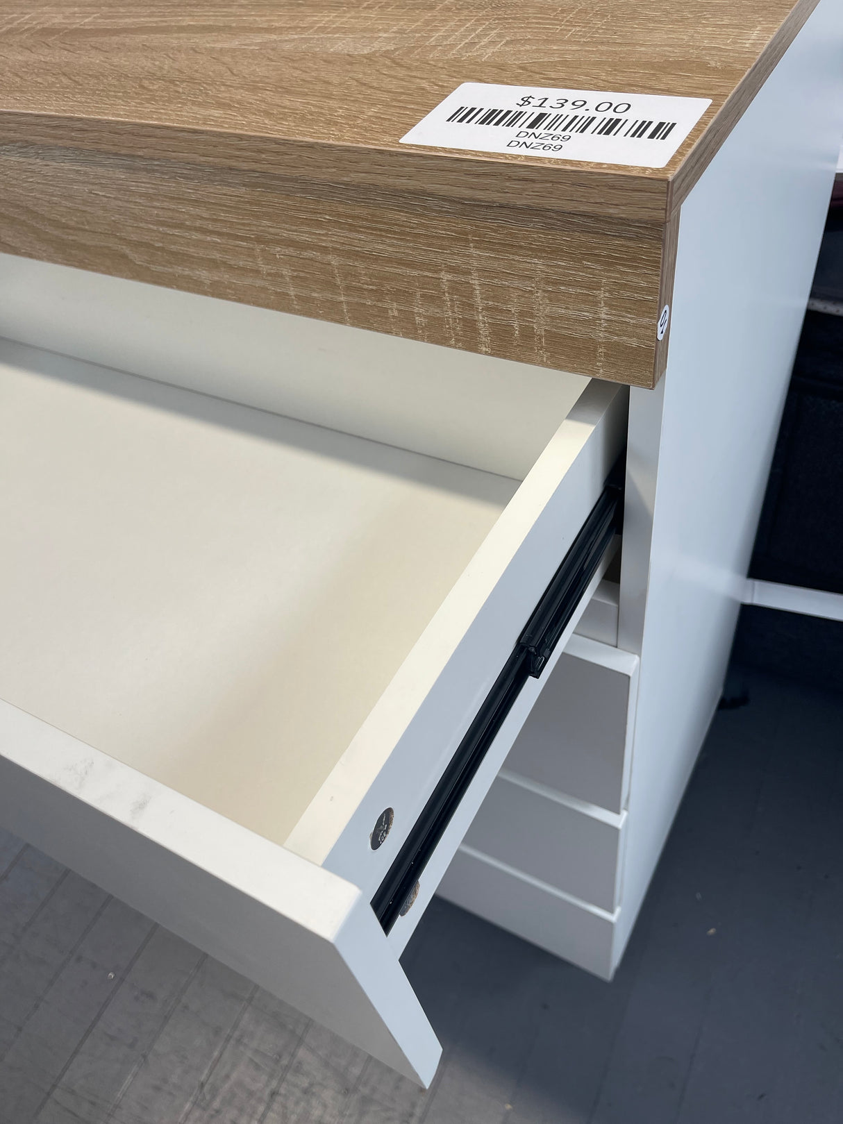 PERMAX 4 Drawers Set White + Wood
