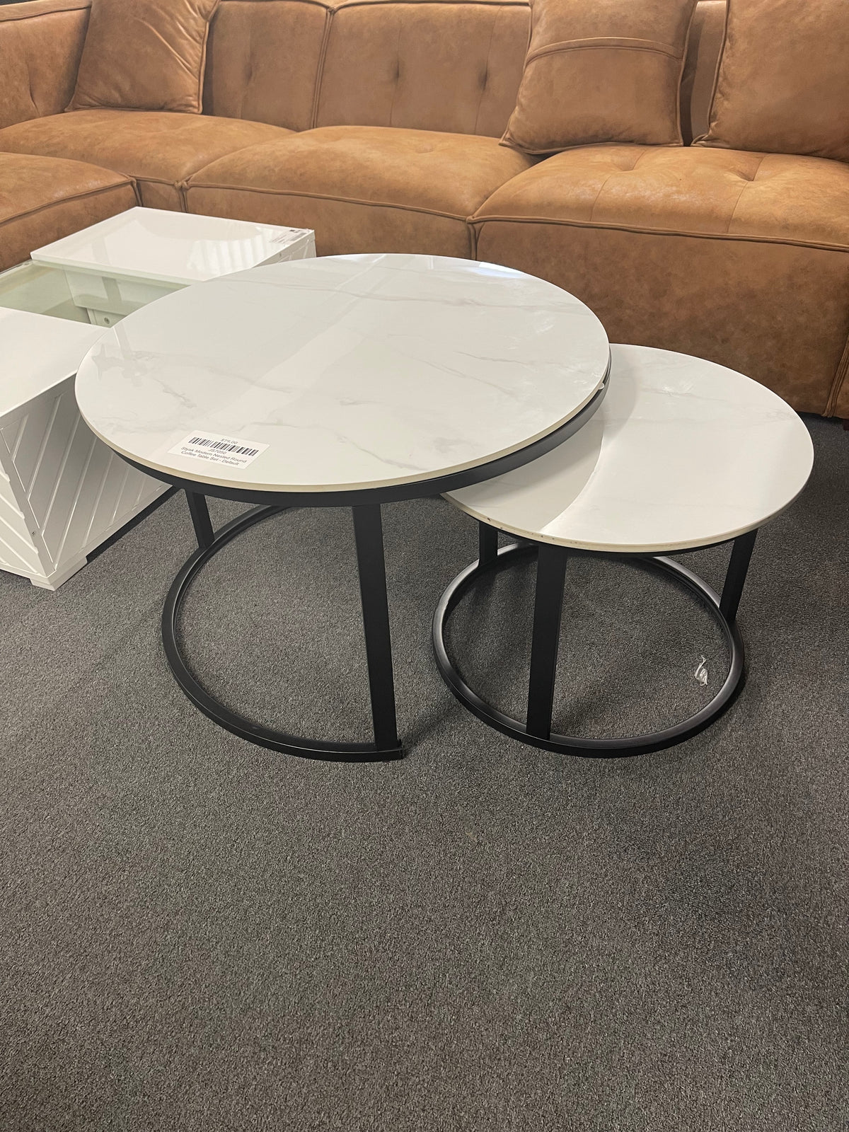 Styak New Modern Nested Round Coffee Table Set