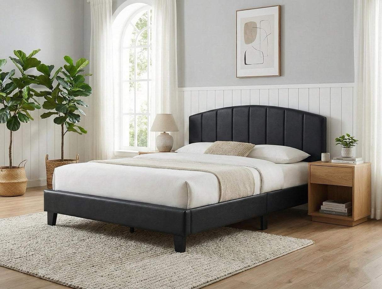 Cullen Bed Frame Black Queen
