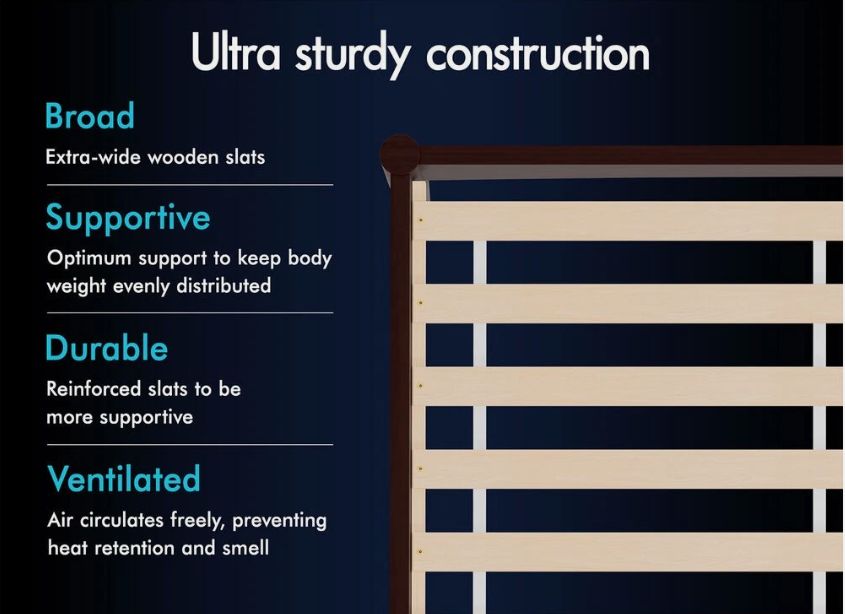 Ryle Walnut Bed Frame Queen