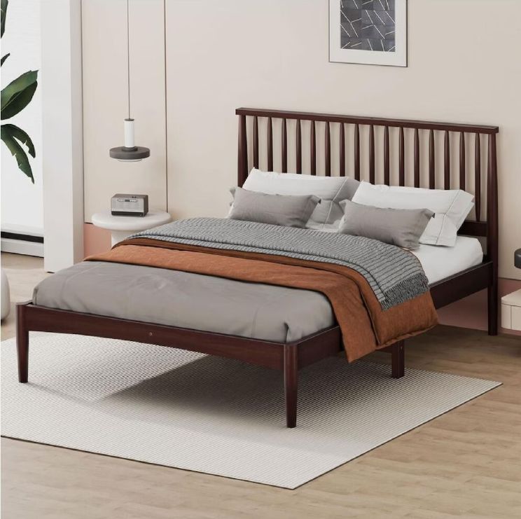 Ryle Walnut Bed Frame Queen
