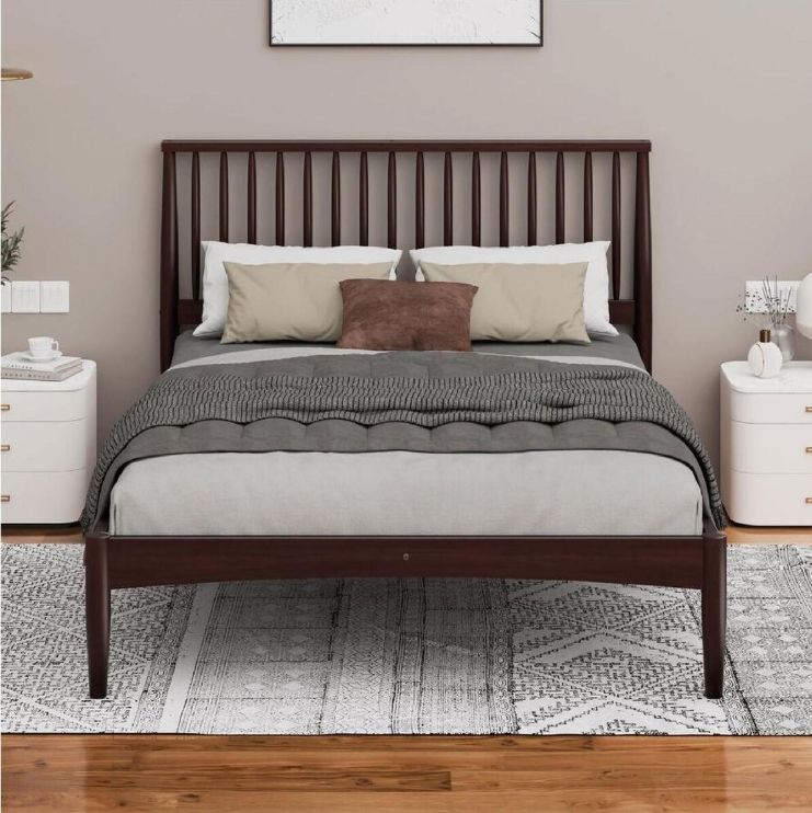 Ryle Walnut Bed Frame Queen