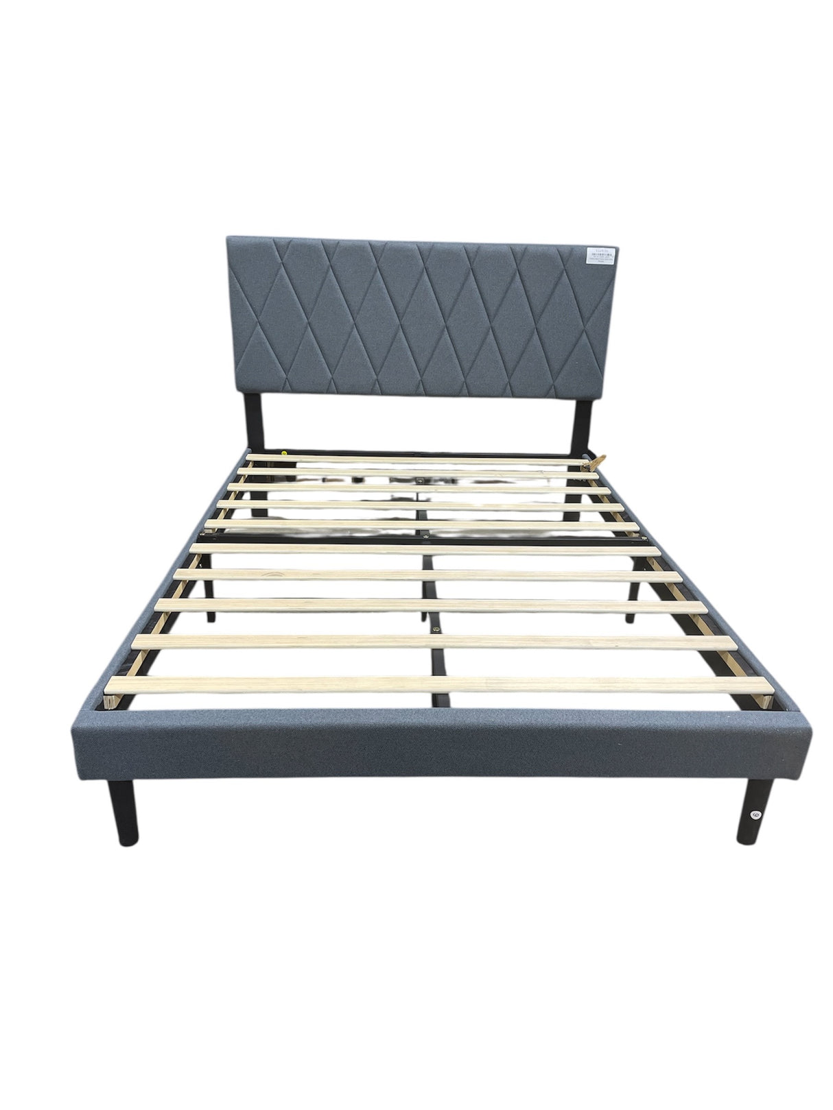 Palma Bed Frame Dark Grey Queen