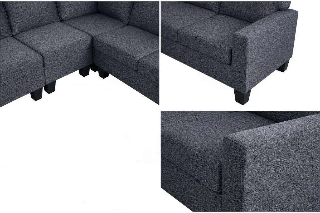 Papango Reversible Corner Sofa (Dark Grey)