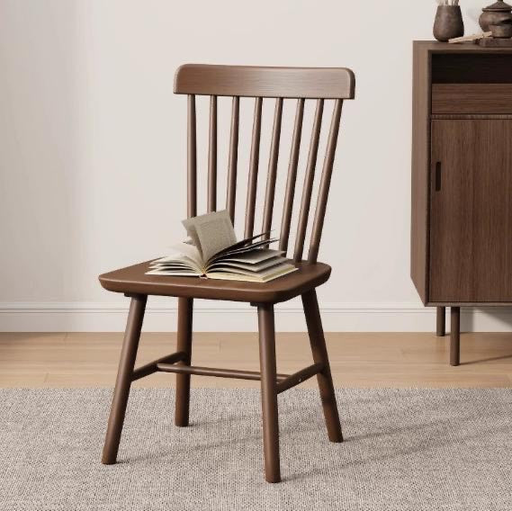 Astor Rubber Wood Dining Chair Walnut