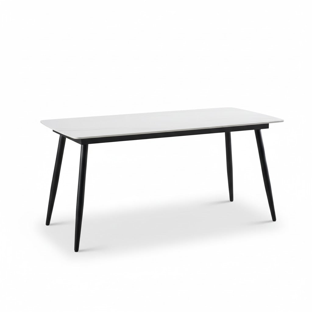 Wakefield Sintered Stone top Dining Table with Metal Legs