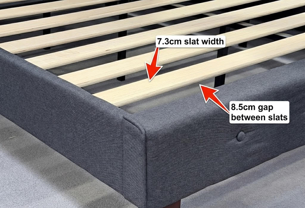 Wallath Bed Frame Grey Full (Double)