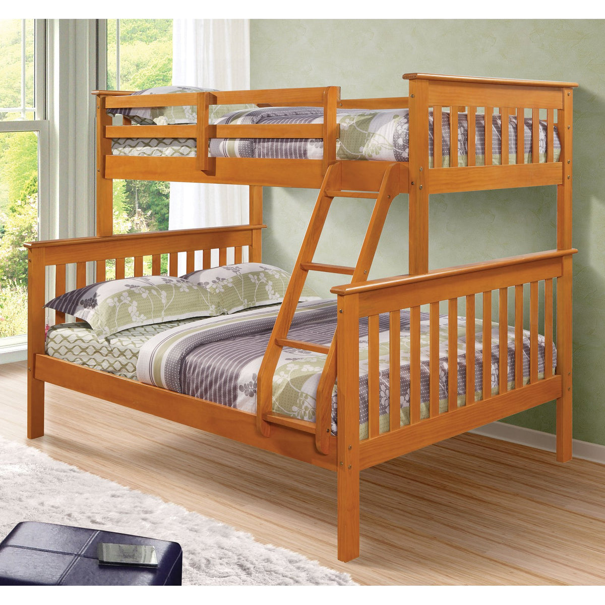 Torino Kids Bunk Bed Honey Single on Double suee furniture