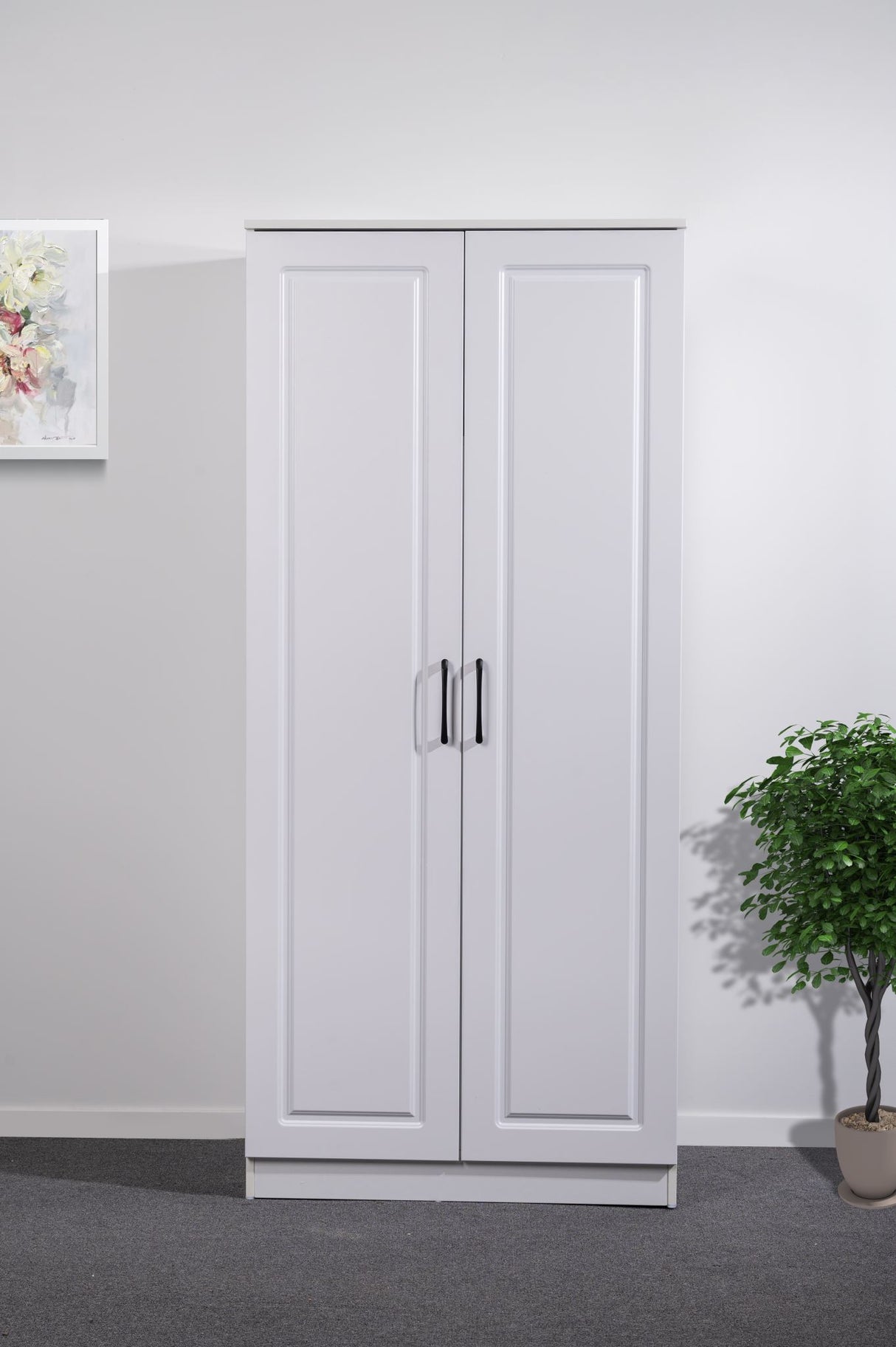 'Rebon' White Wardrobe