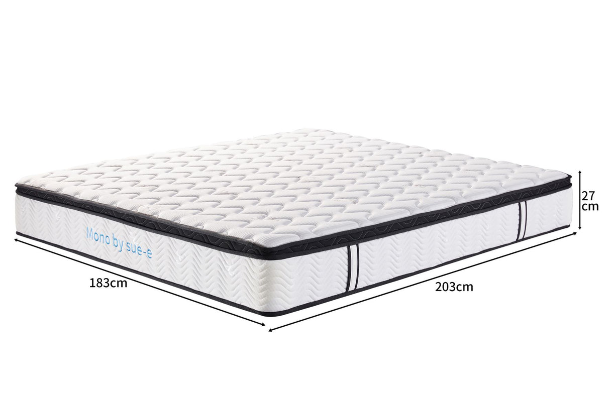 Mono Size Mattress with Cashmere Fabric SuperKing