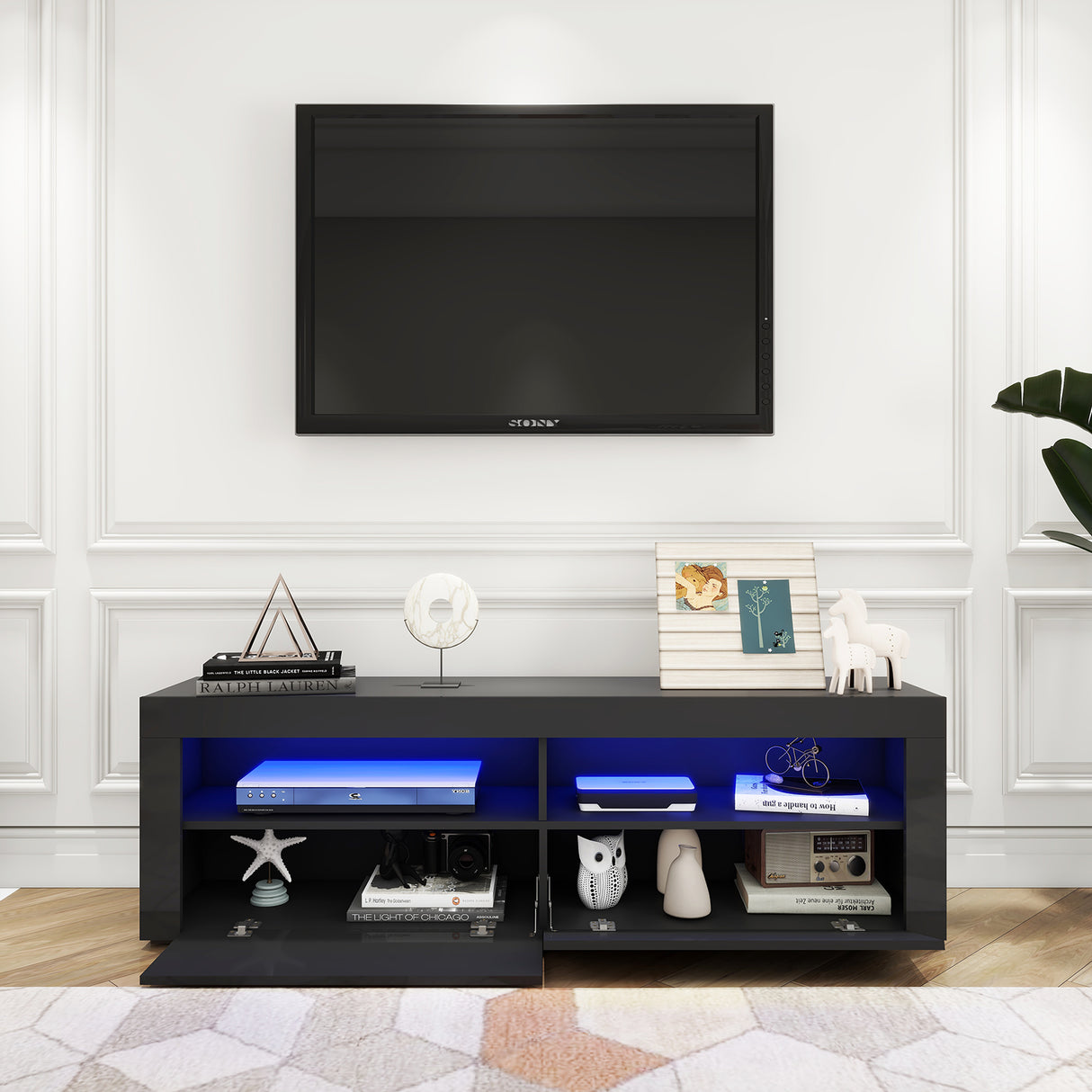 Tasman' 160Cm RGB LED TV Stand Cabinet Entertainment Unit