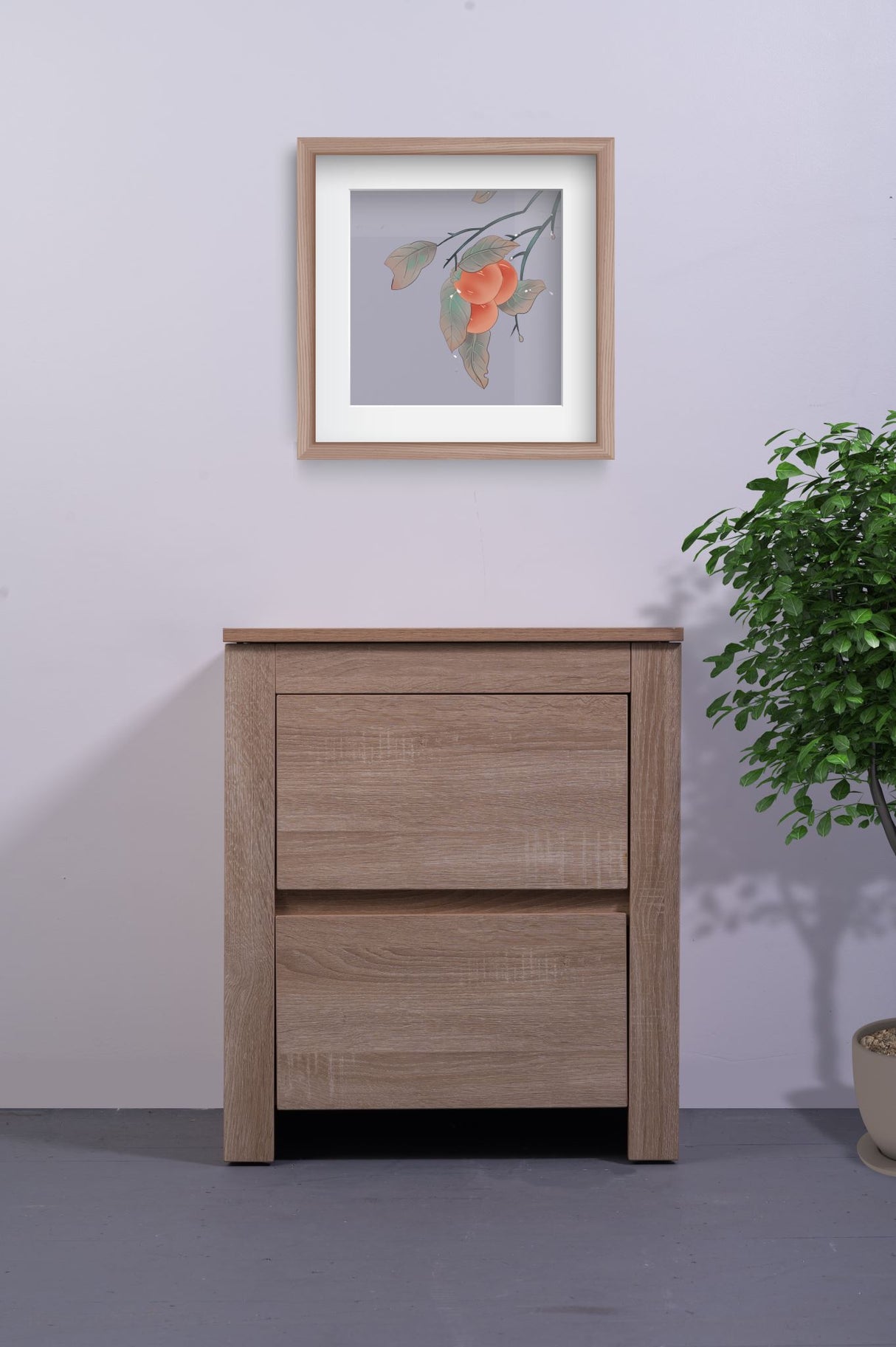 'Byron' Light Oak Bedside Table