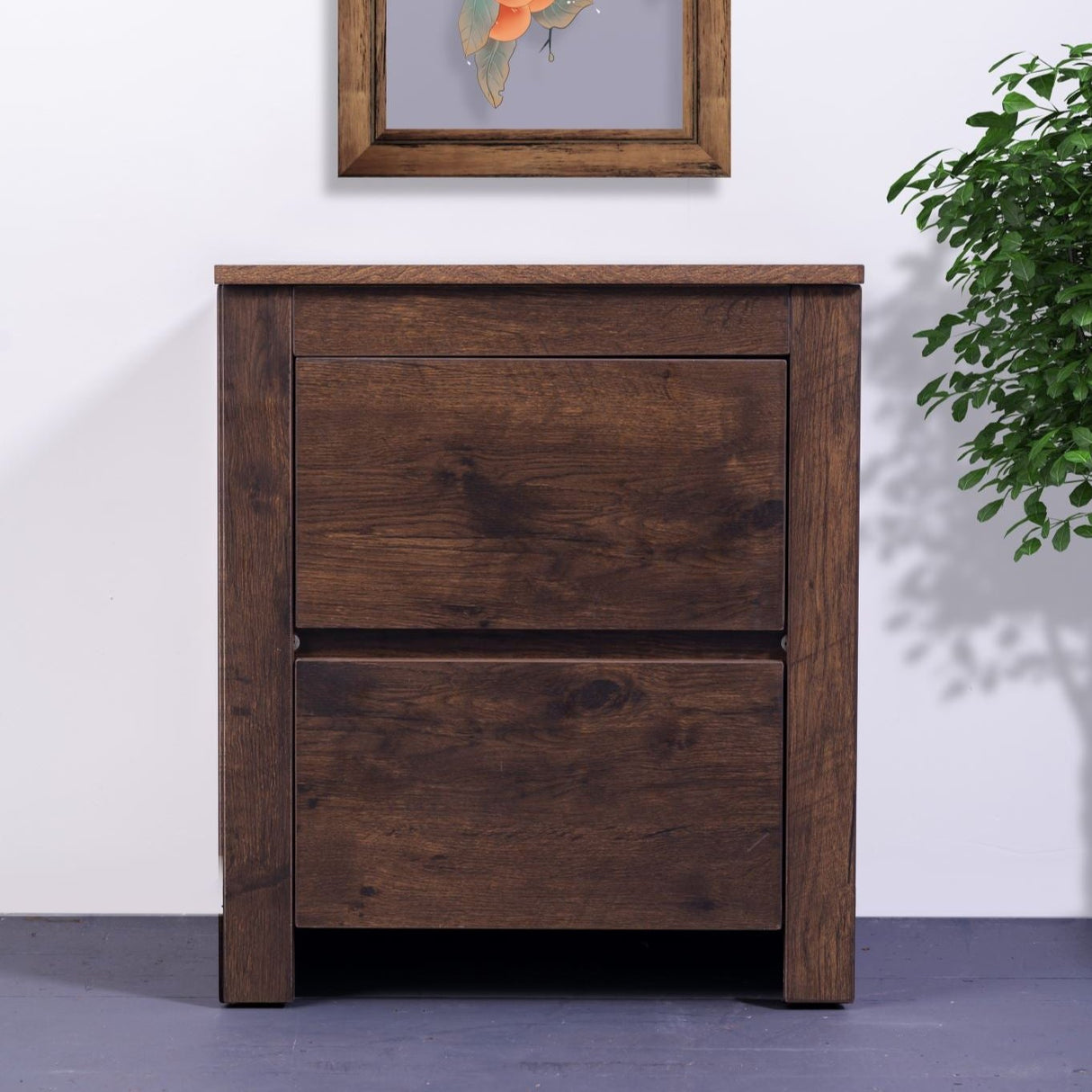 'Byron' Dark Oak Bedside Table