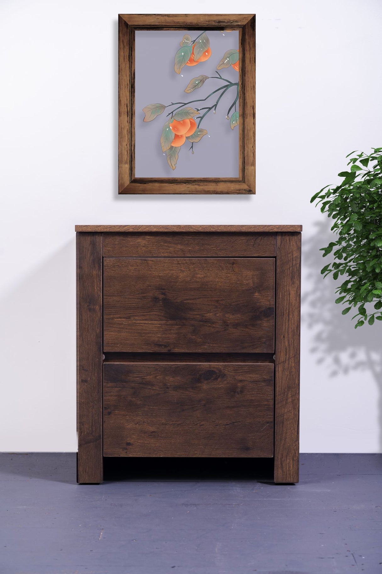'Byron' Dark Oak Bedside Table