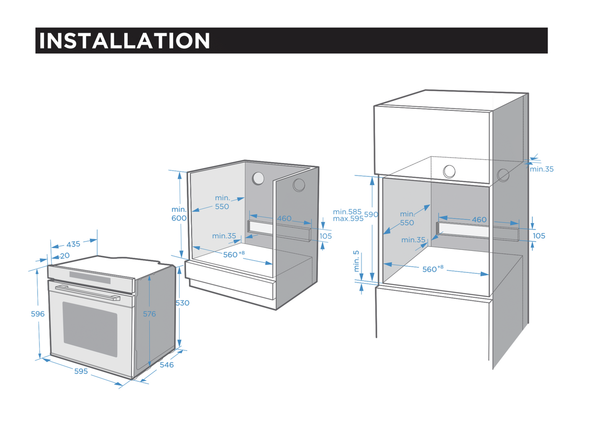 Midea 7NP30T0 13 functions built-in oven with steam assisted