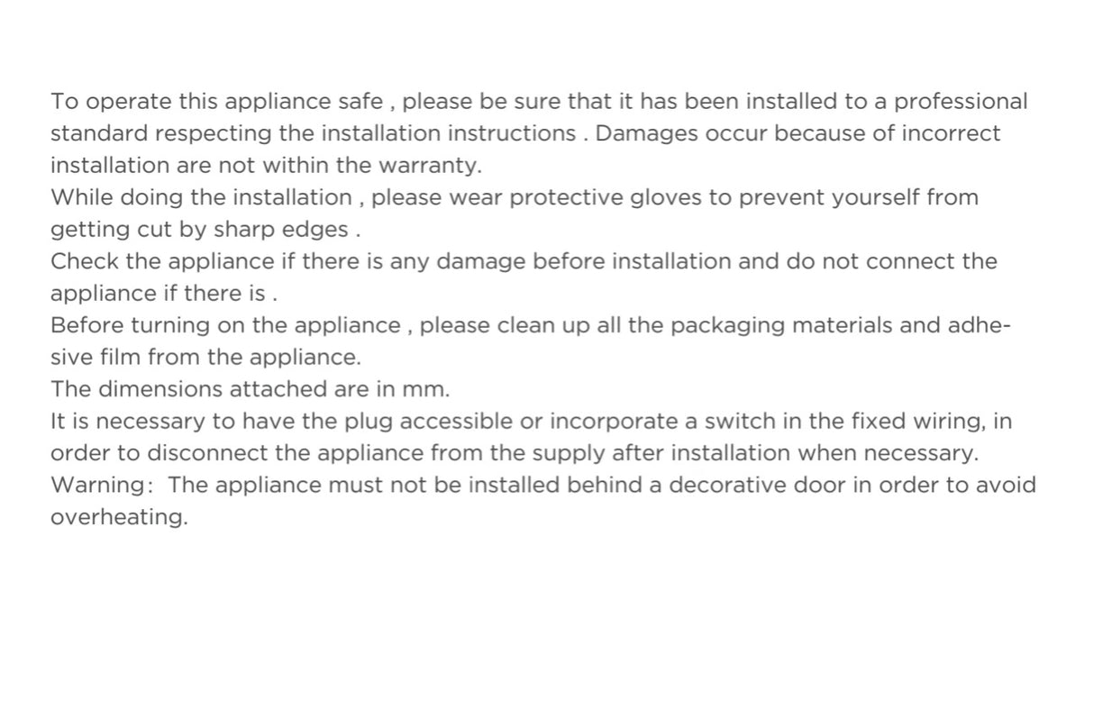 Midea E-Line 8 Fun Knob Control Built in Oven