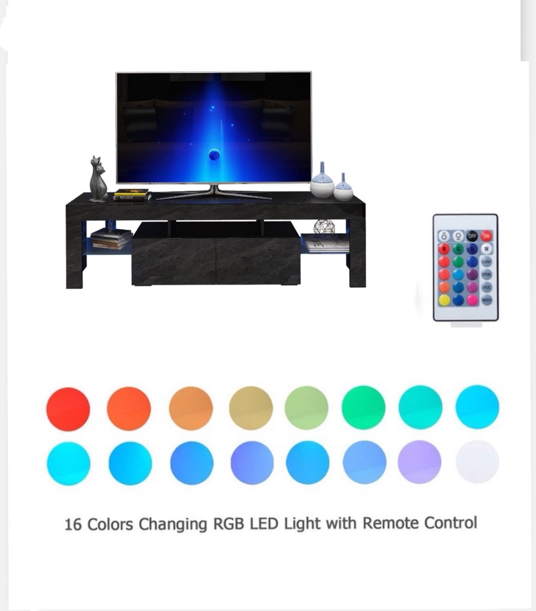 Norway' 200cm RGB LED TV Stand Cabinet Entertainment Unit