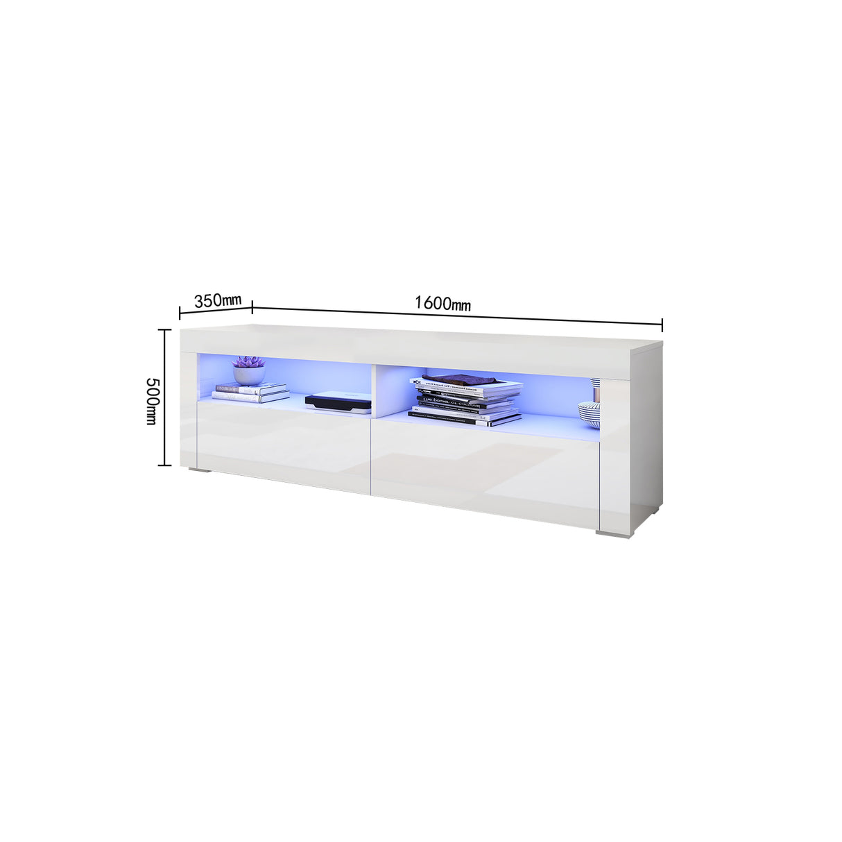 Tasman' 160Cm RGB LED TV Stand Cabinet Entertainment Unit