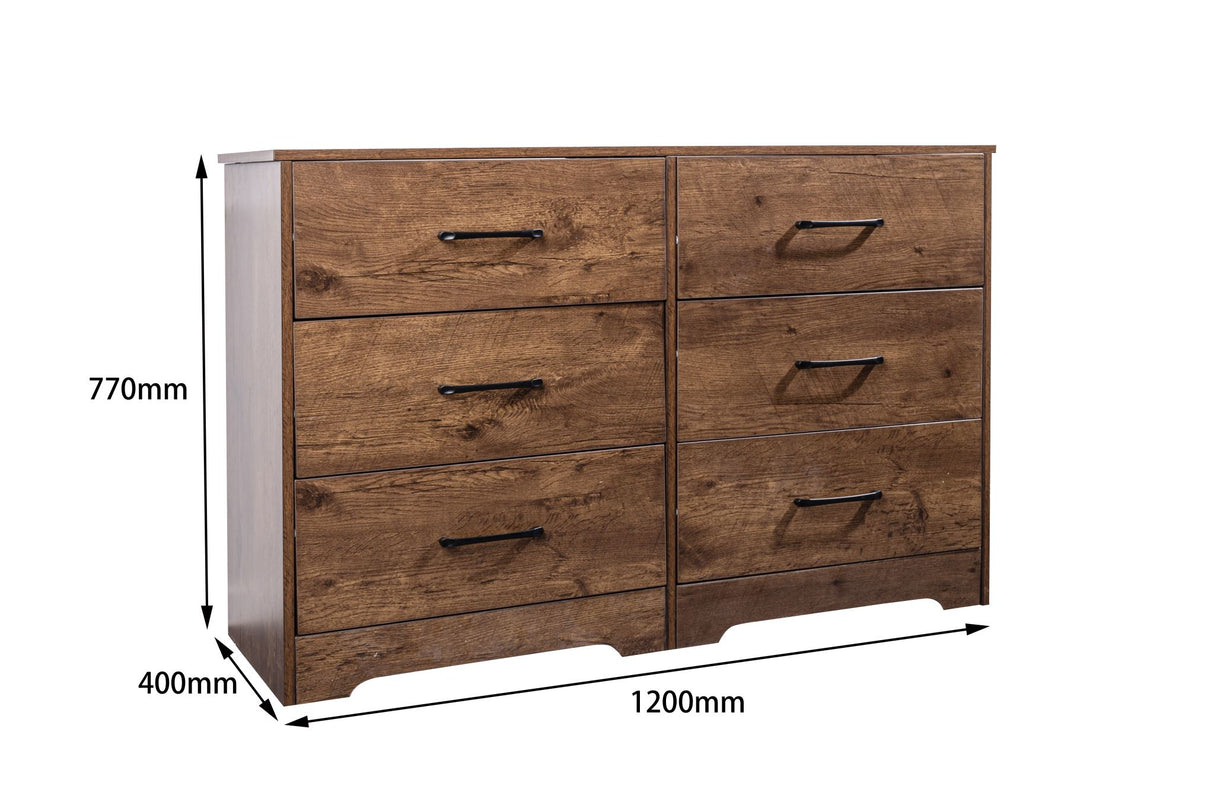 'Althea' Walnut Color Low Boy