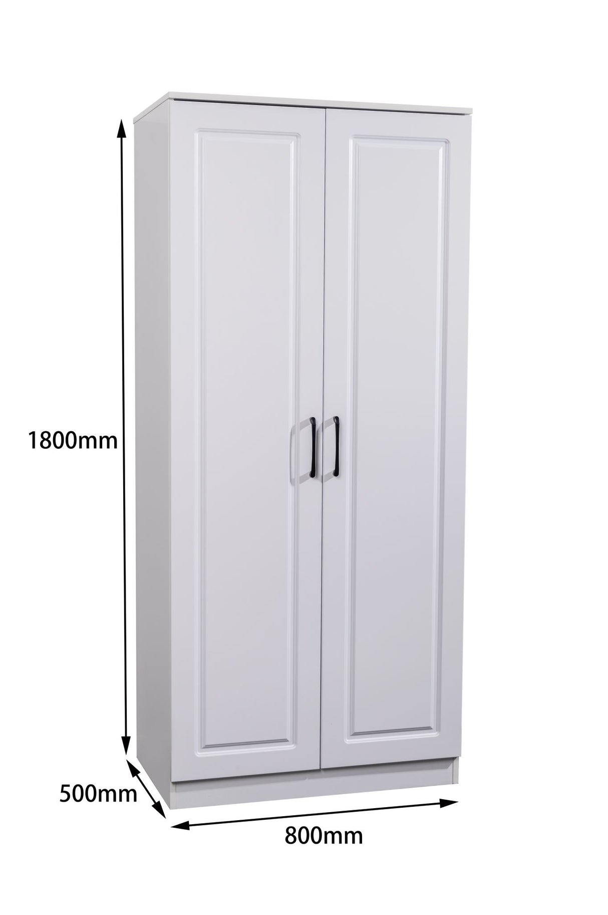 'Rebon' White Wardrobe