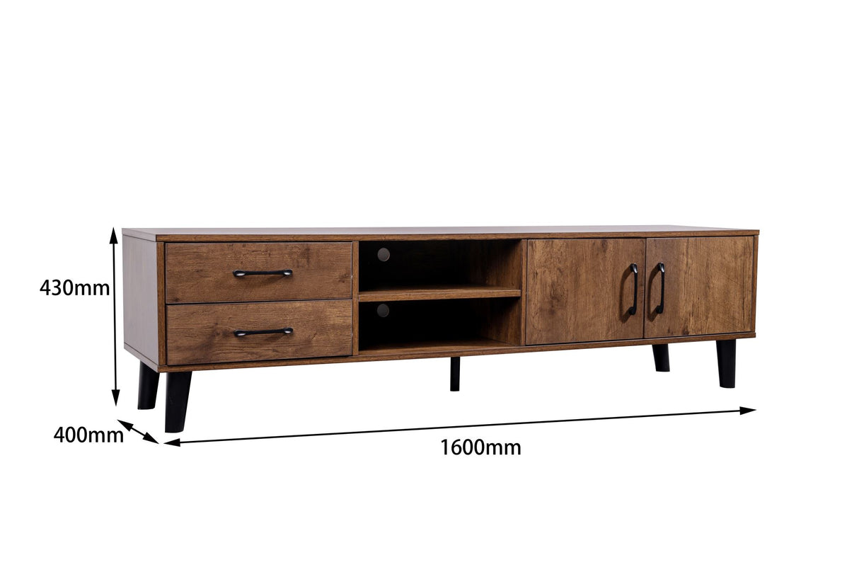 'Hagen' Walnut Color Entertainment Unit