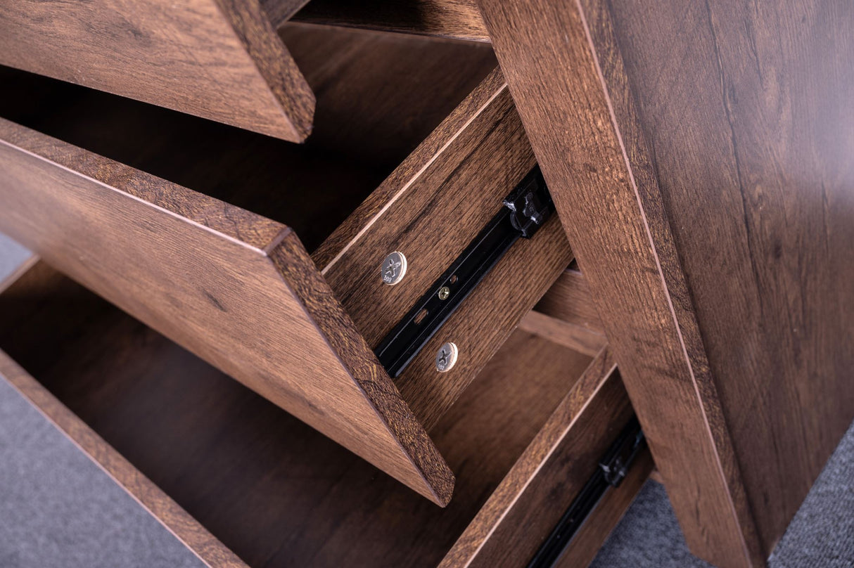 'Byron' Dark Oak Tall Boy