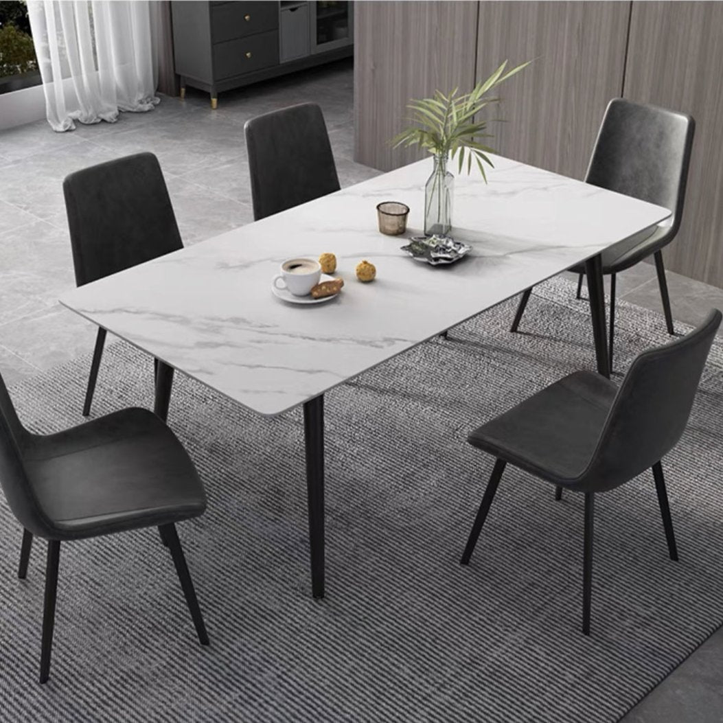 'Berlynoak' Dining Table with Marblecolor Top (1.6m) suee furniture