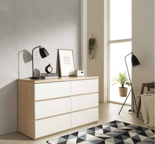 'Monaco' Chest of 6 drawers