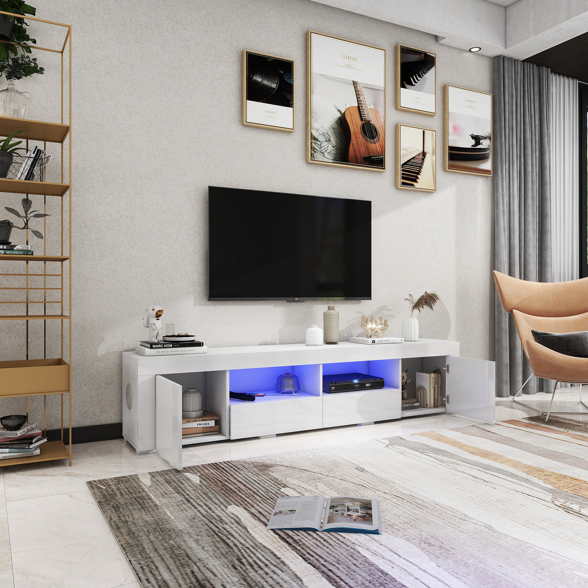 Nikki Brand New Smart TV Unit White