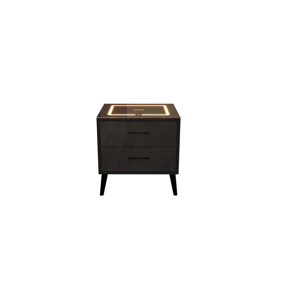 MLCT105 BLACK SMART BEDSIDE TABLE
