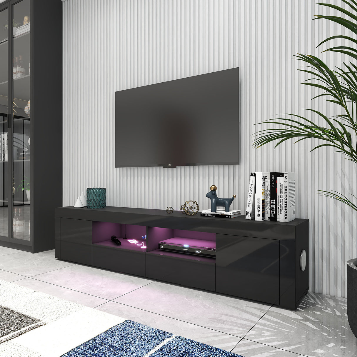 Nikki Smart TV Unit Black