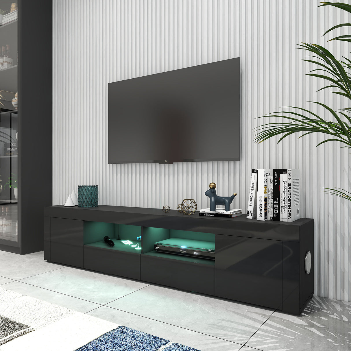 Nikki Smart TV Unit Black