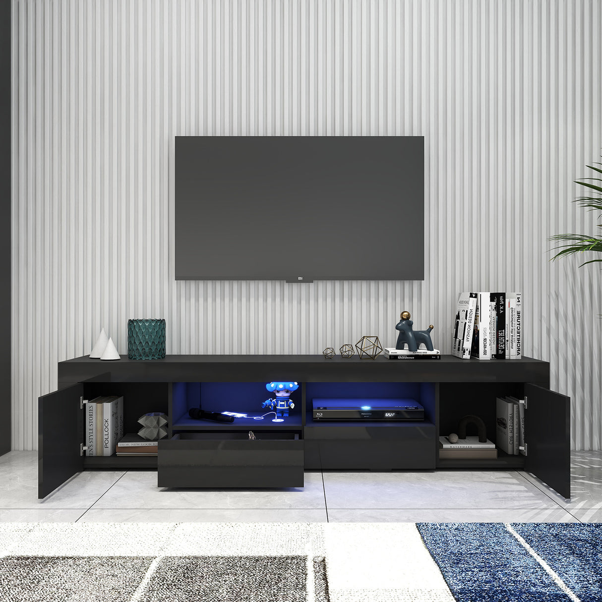 Nikki Smart TV Unit Black