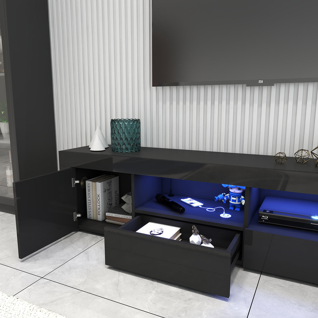 Nikki Smart TV Unit Black