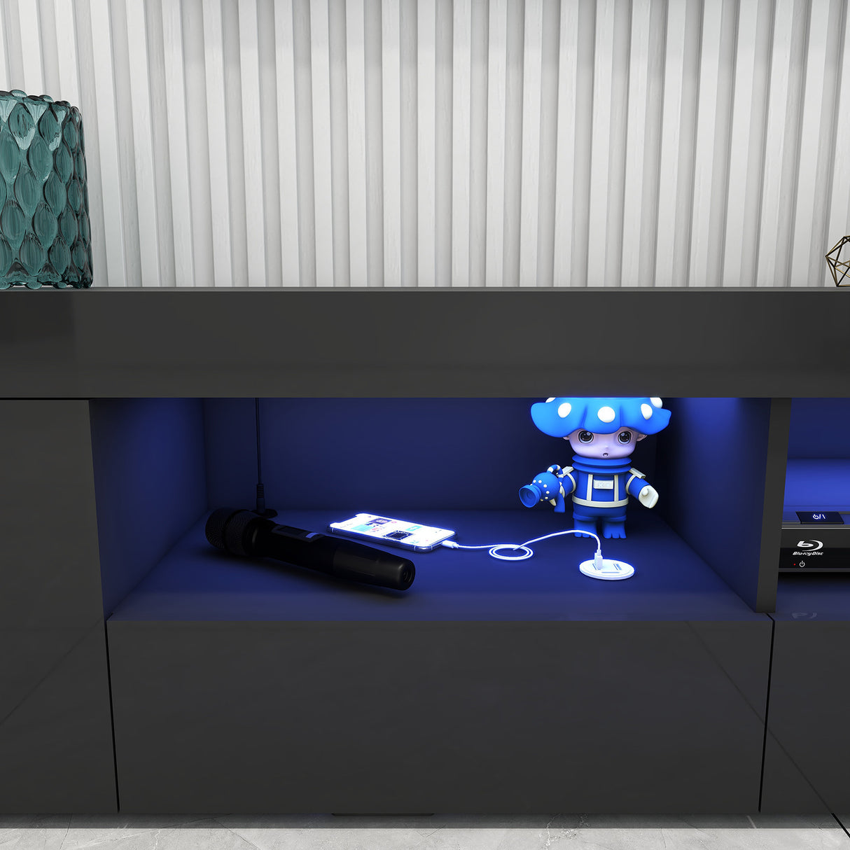 Nikki Smart TV Unit Black