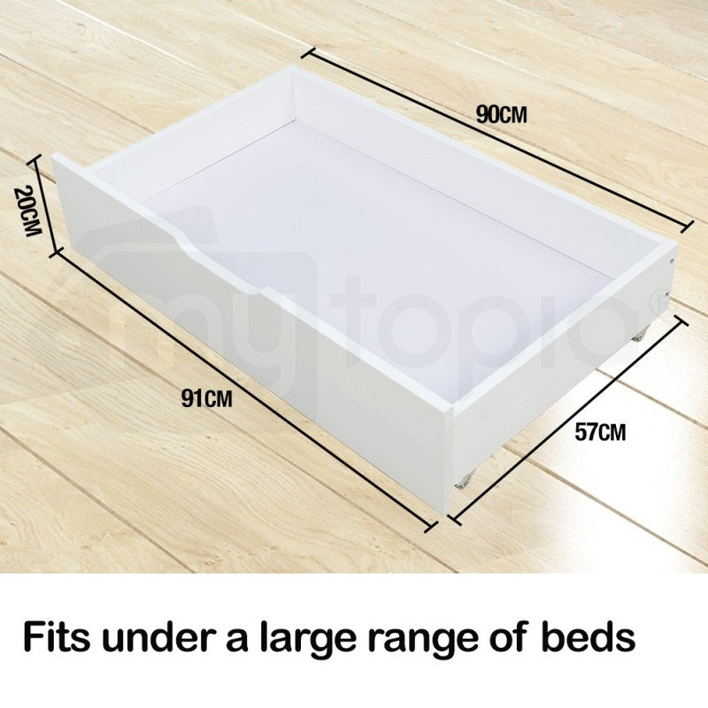 White under bed Storage Drawers *2