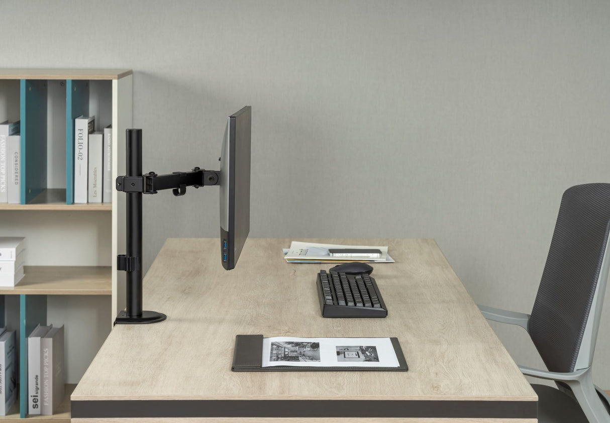 Locktight Single-Monitor steel articulating mount