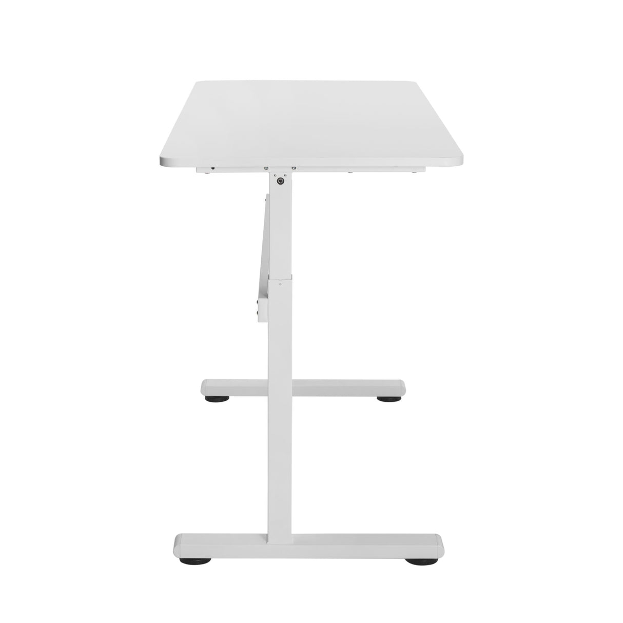Ergomax Manual Sit Stand Computer Desk White