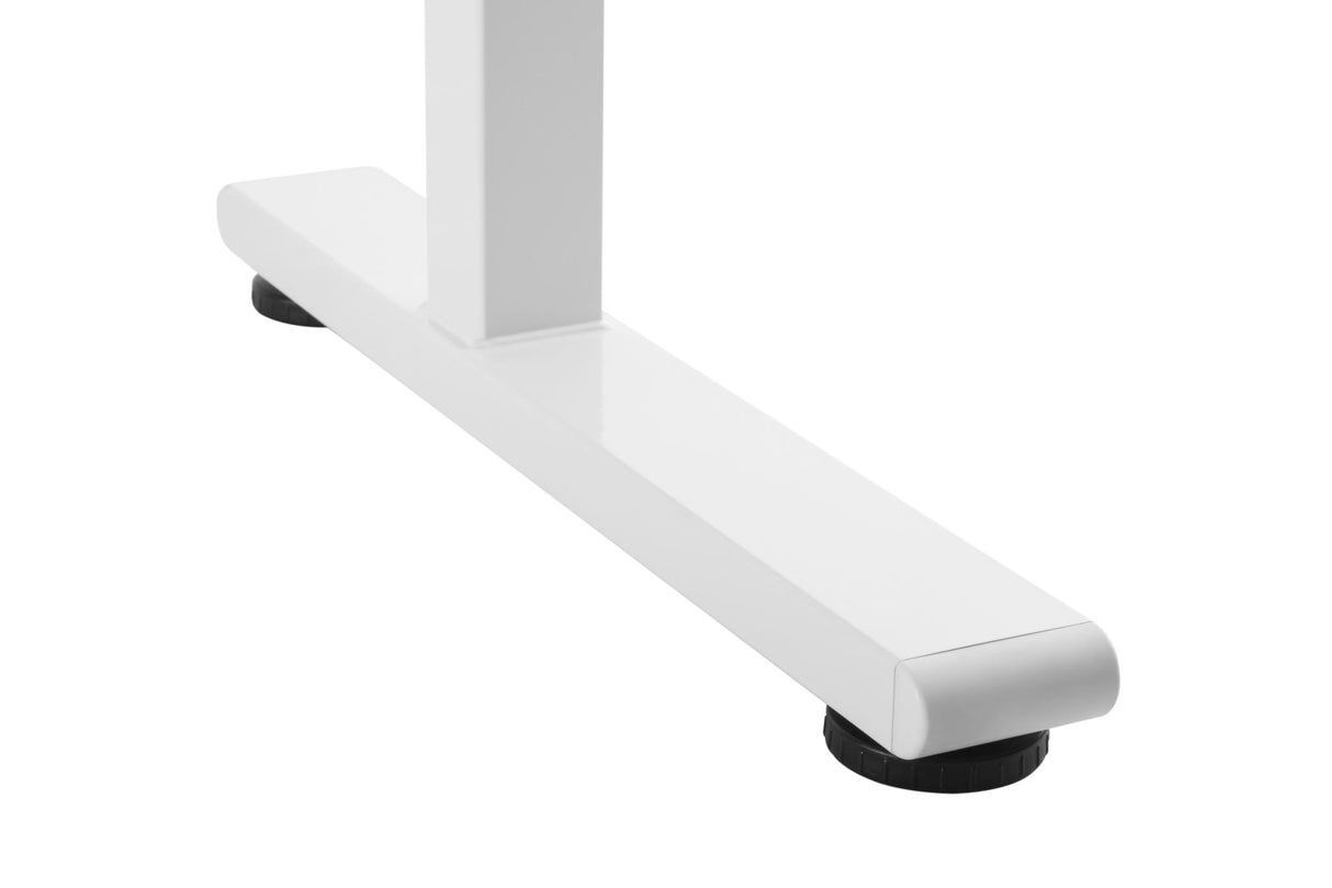 Ergomax Manual Sit Stand Computer Desk White