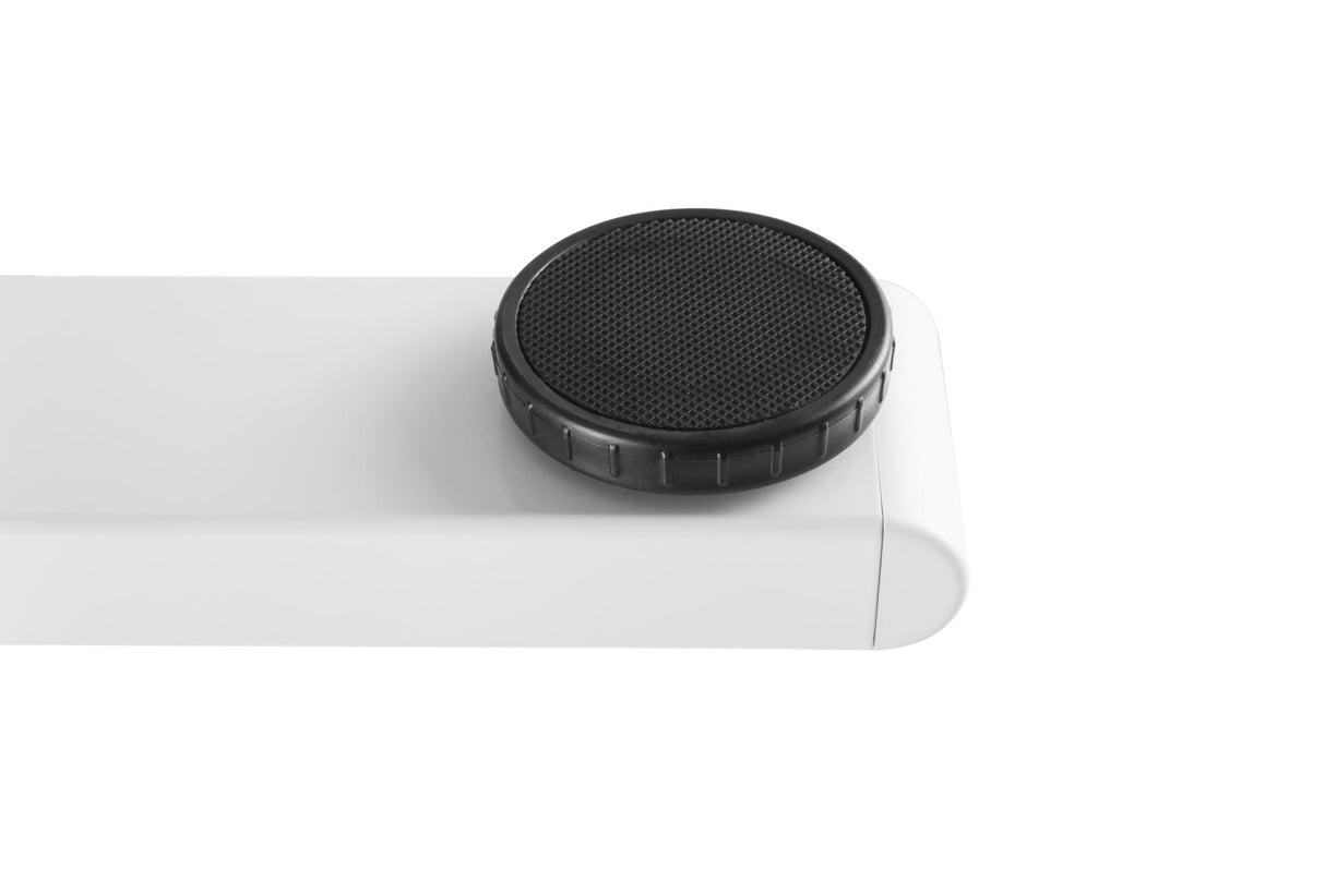 Ergomax Manual Sit Stand Computer Desk White