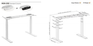 Ergomax Dual-Motor Electric Sit Stand Desk