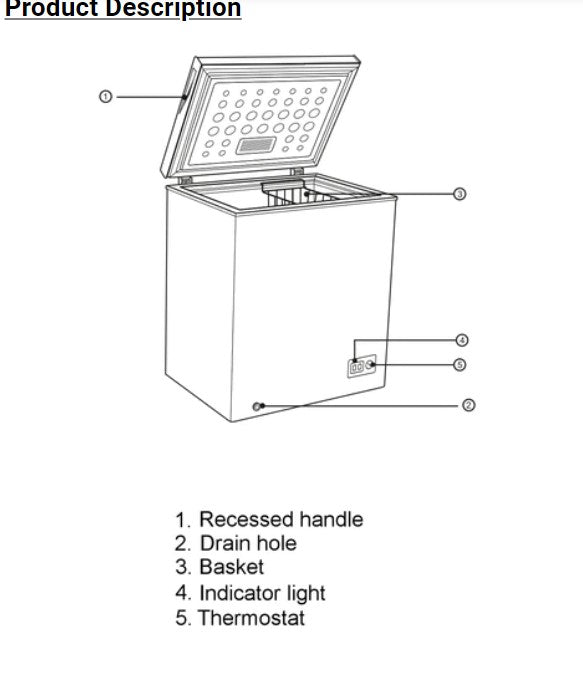 Imprasio 98L Chest Freezer IMCF100