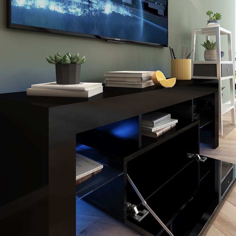 Norway' 130Cm RGB LED TV Stand Cabinet Entertainment Unit