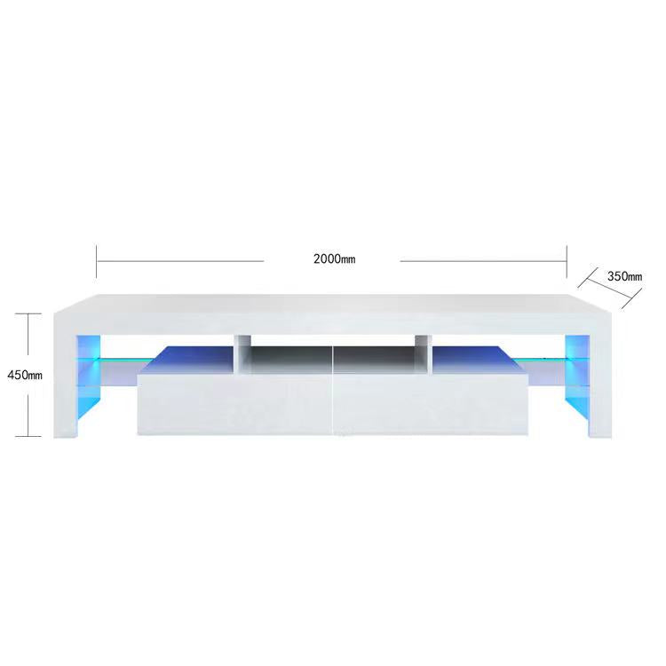 Norway' 200cm RGB LED TV Stand Cabinet Entertainment Unit