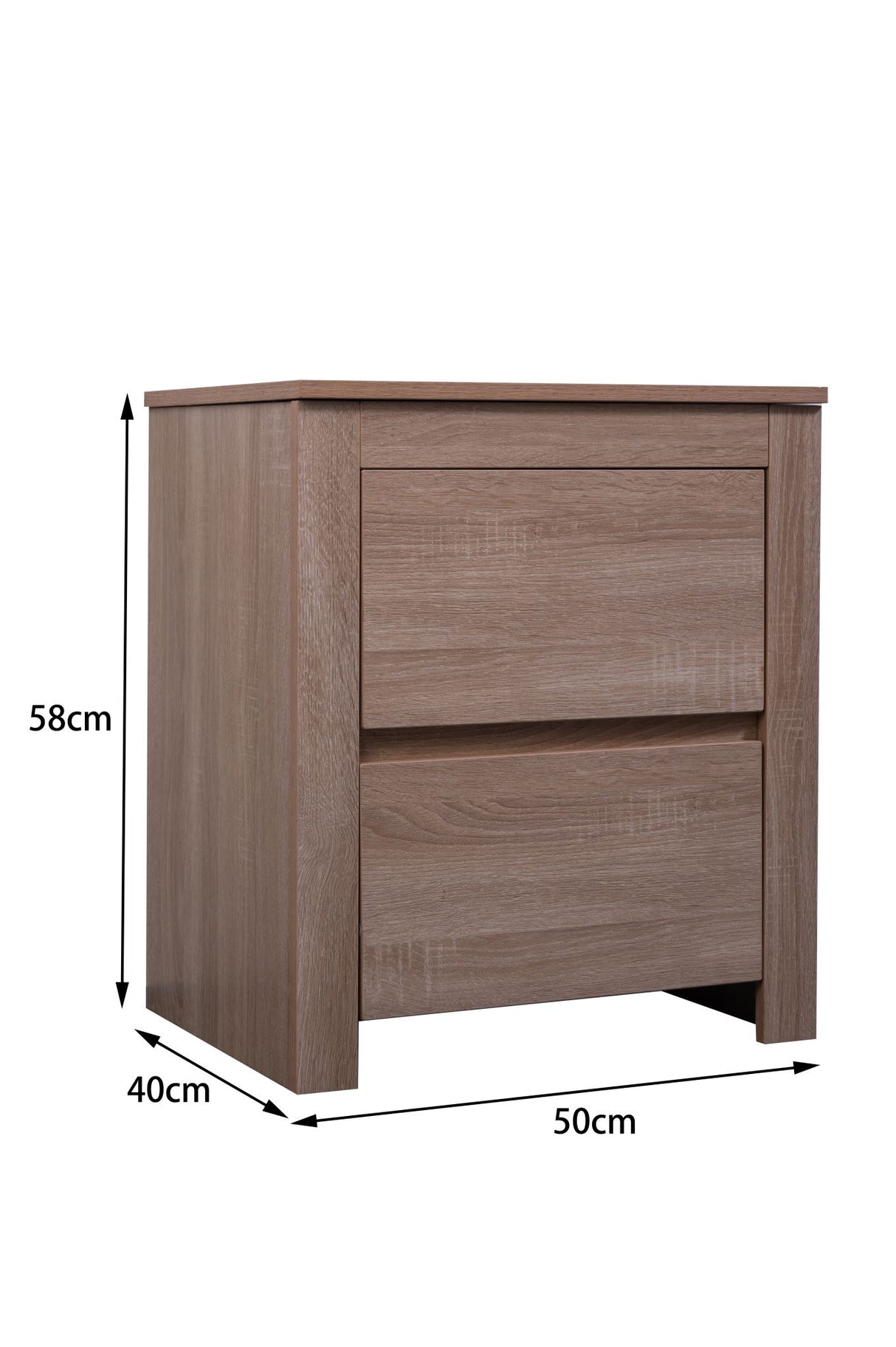 'Byron' Light Oak Bedside Table
