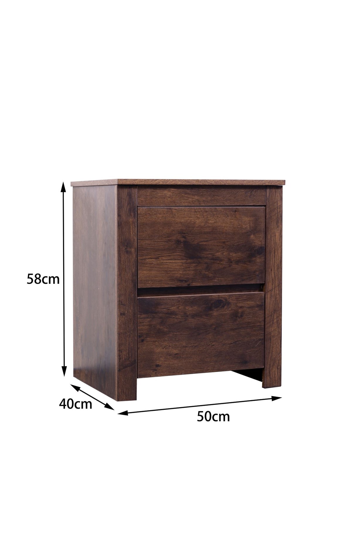'Byron' Dark Oak Bedside Table