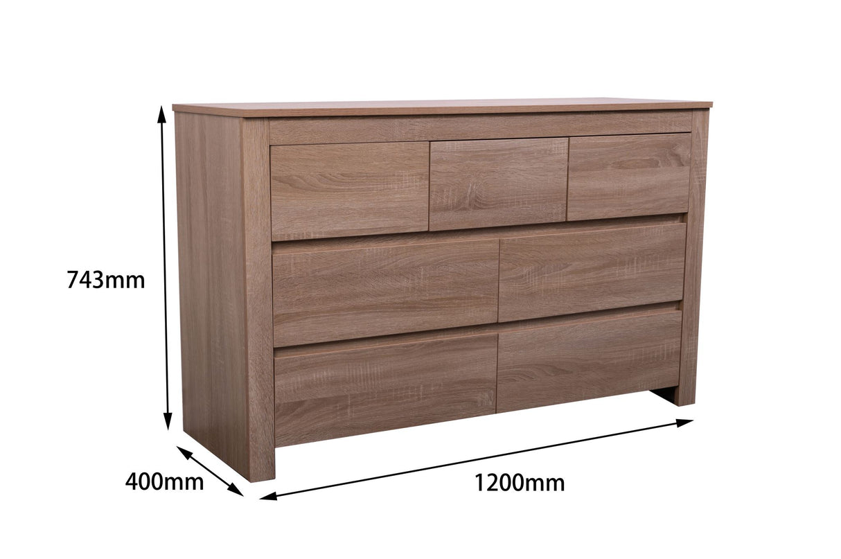 'Byron' Light Oak Low Boy