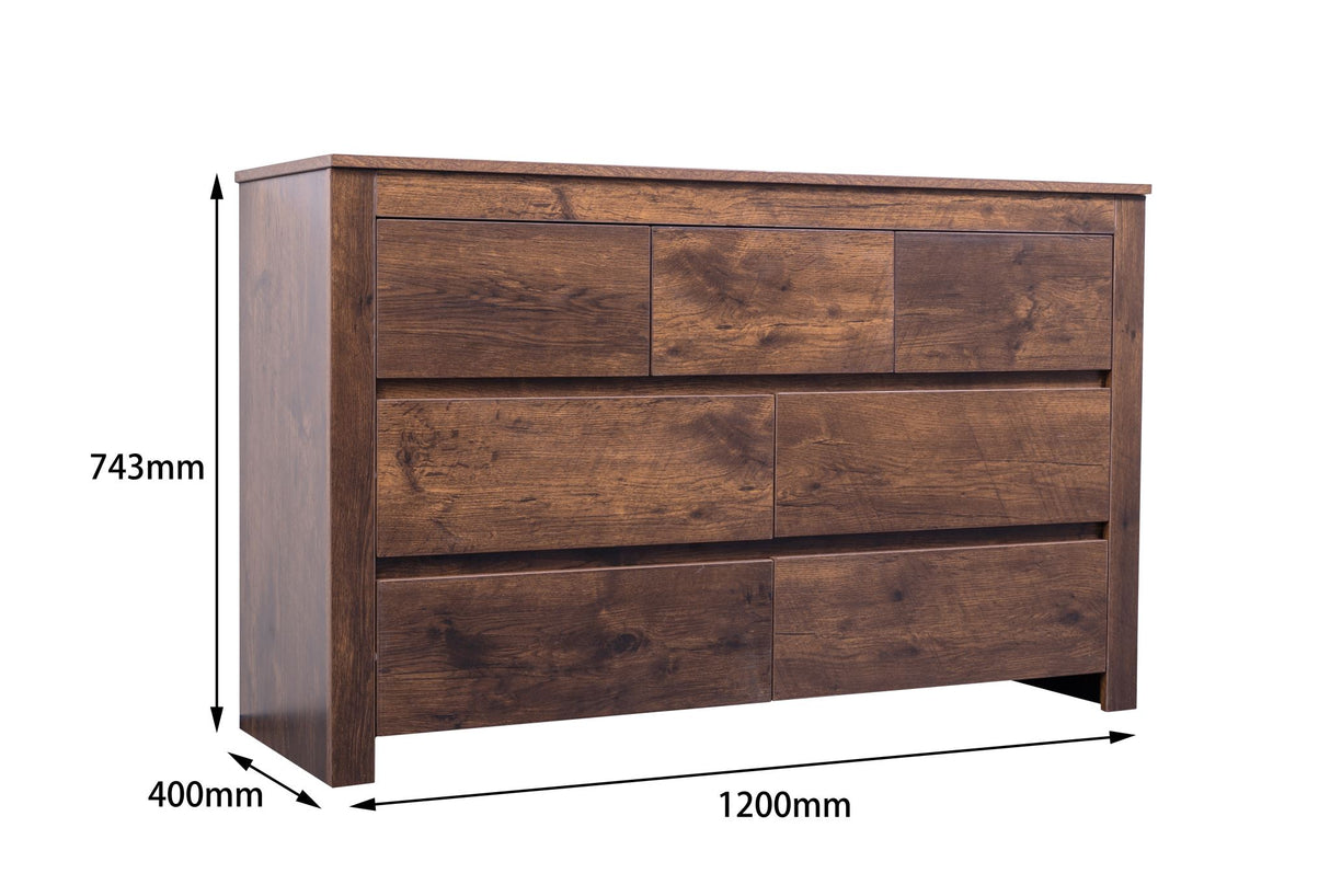 'Byron' Dark Oak Low Boy