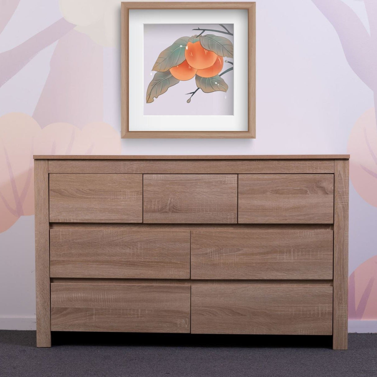 'Byron' Light Oak Low Boy