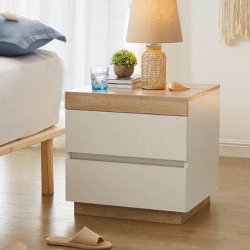 PERMAX Bedside Table with Two Drawers